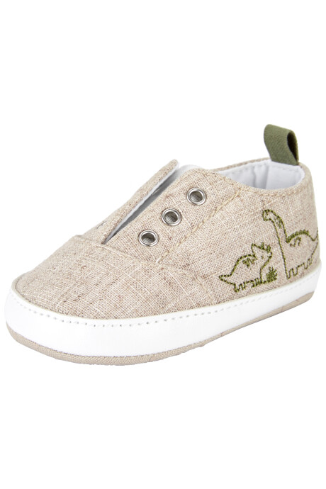 Zapatitos sin suela estampa dinosaurios Sin color