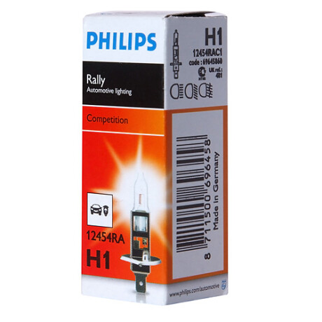 LAMPARA - HALOGENA 12V 100W H1 RALLY (50370-01635) PHILIPS LAMPARA - HALOGENA 12V 100W H1 RALLY (50370-01635) PHILIPS