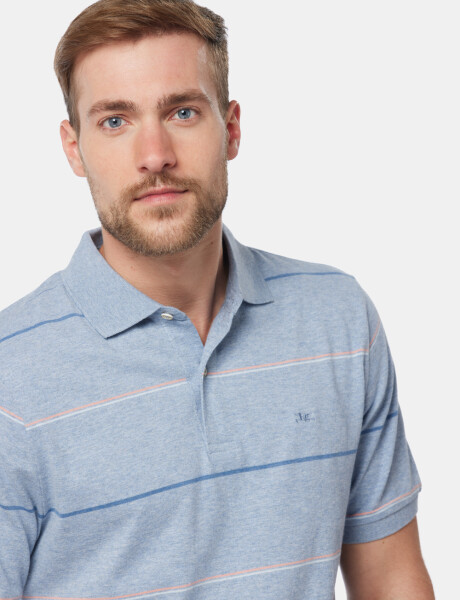 REMERA POLO RAYADA Denim
