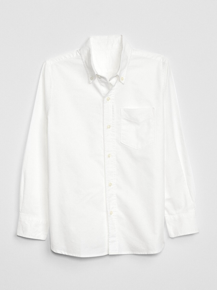 Camisa Oxford Niño - White 2 