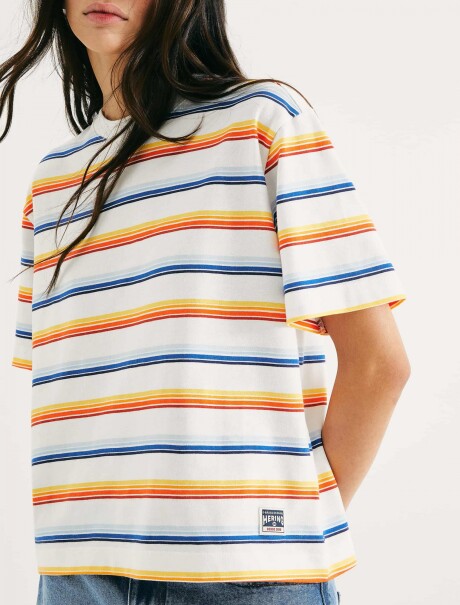 CAMISETA DE RAYAS MULTICOLOR