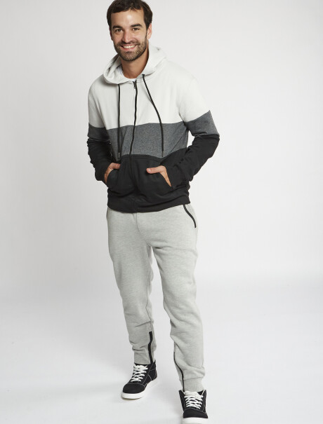 Pantalon felpa gris