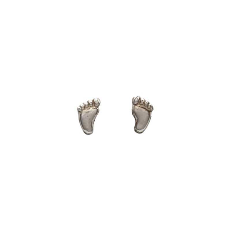 Abridores bebe Piecitos - Plata 925 - Sin Piedra - AB3012 Sinpiedra