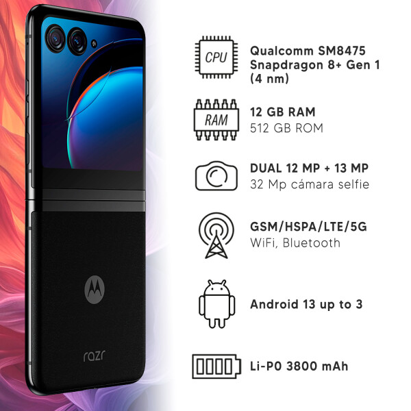 Motorola Razr 40 Ultra 12/512 Gb 5g CEL MOTOROLA RAZR 40 ULTRA 12/512 5G BK