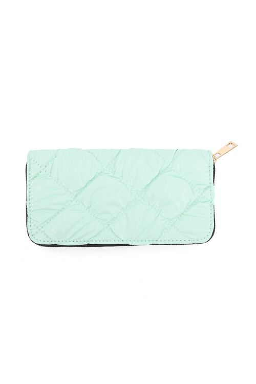 Billetera Puffer Celeste