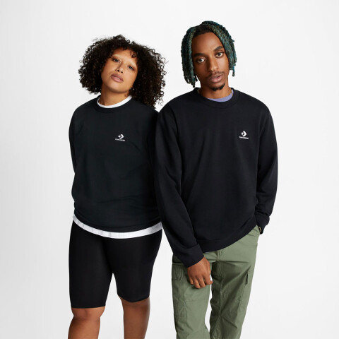 STAR CHEV EMB CREW FT BLACK CONVERSE BLACK