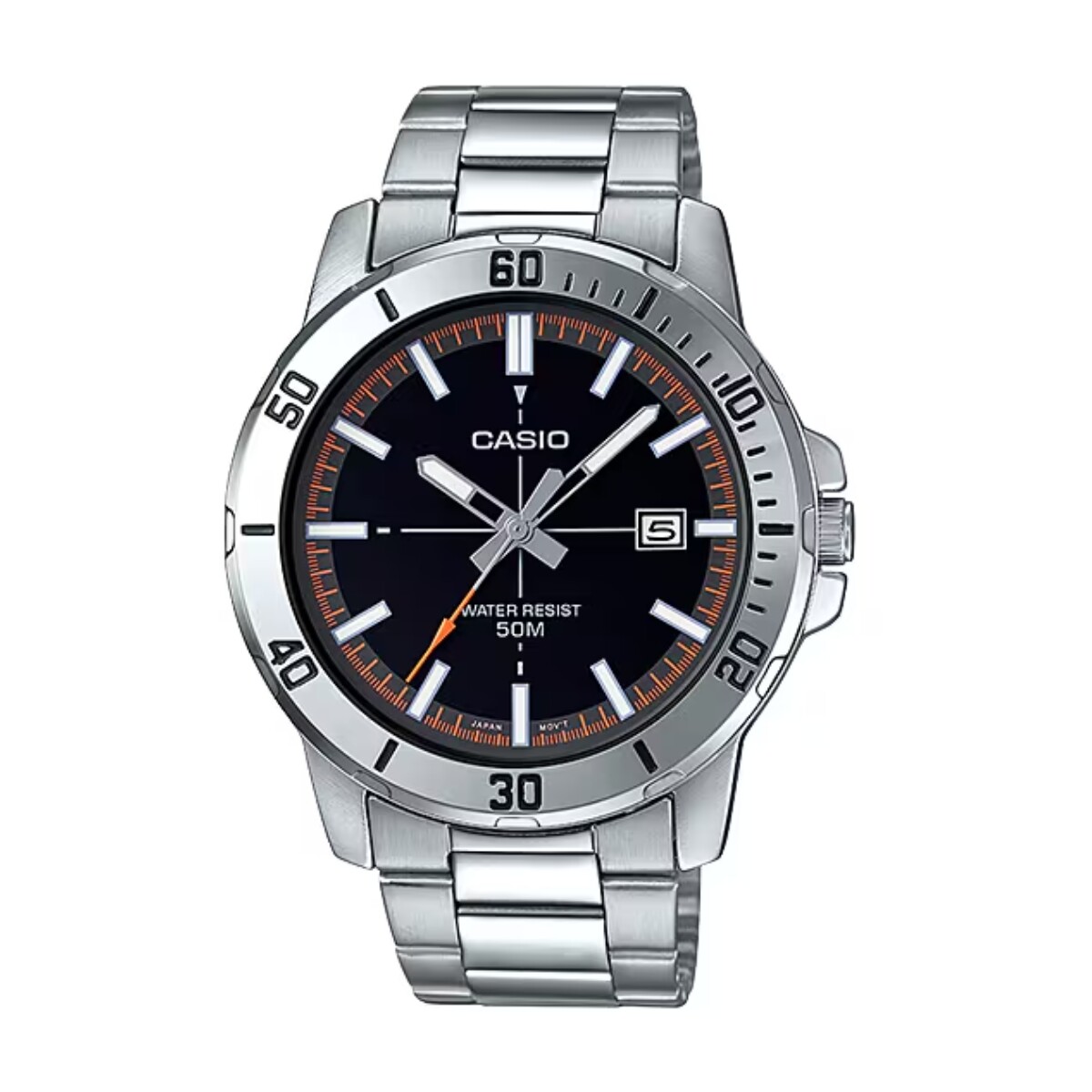 Reloj CASIO MTPVD01D-1E2VUDF en Acero Plateado Esfera 45mm 
