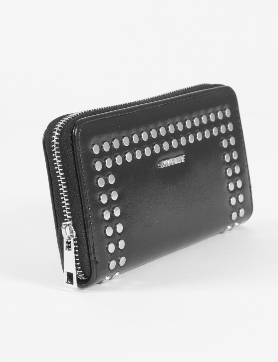 Billetera tachas - negro 