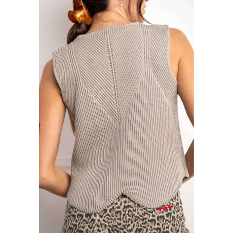 Chaleco Lurex Plata
