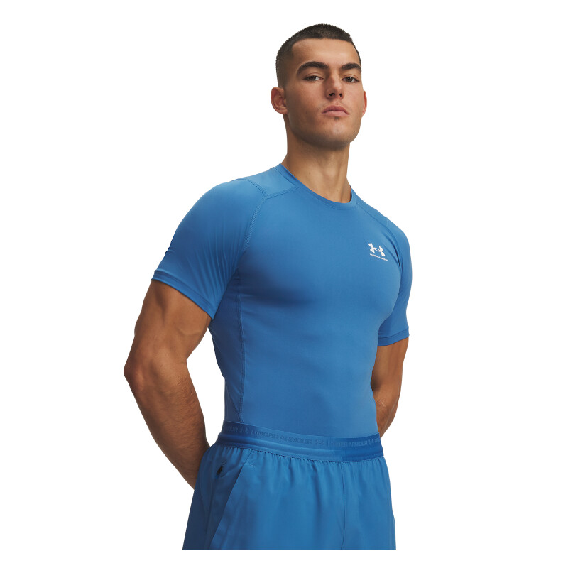 REMERA UA HG Armour Comp SS Hombre 1361518-430 Azul