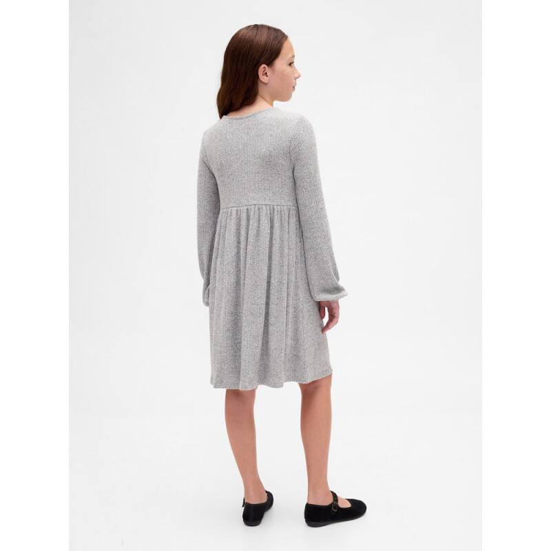 LS SNIT BOW FRONT DRS HTHRGREYB08/HALO167