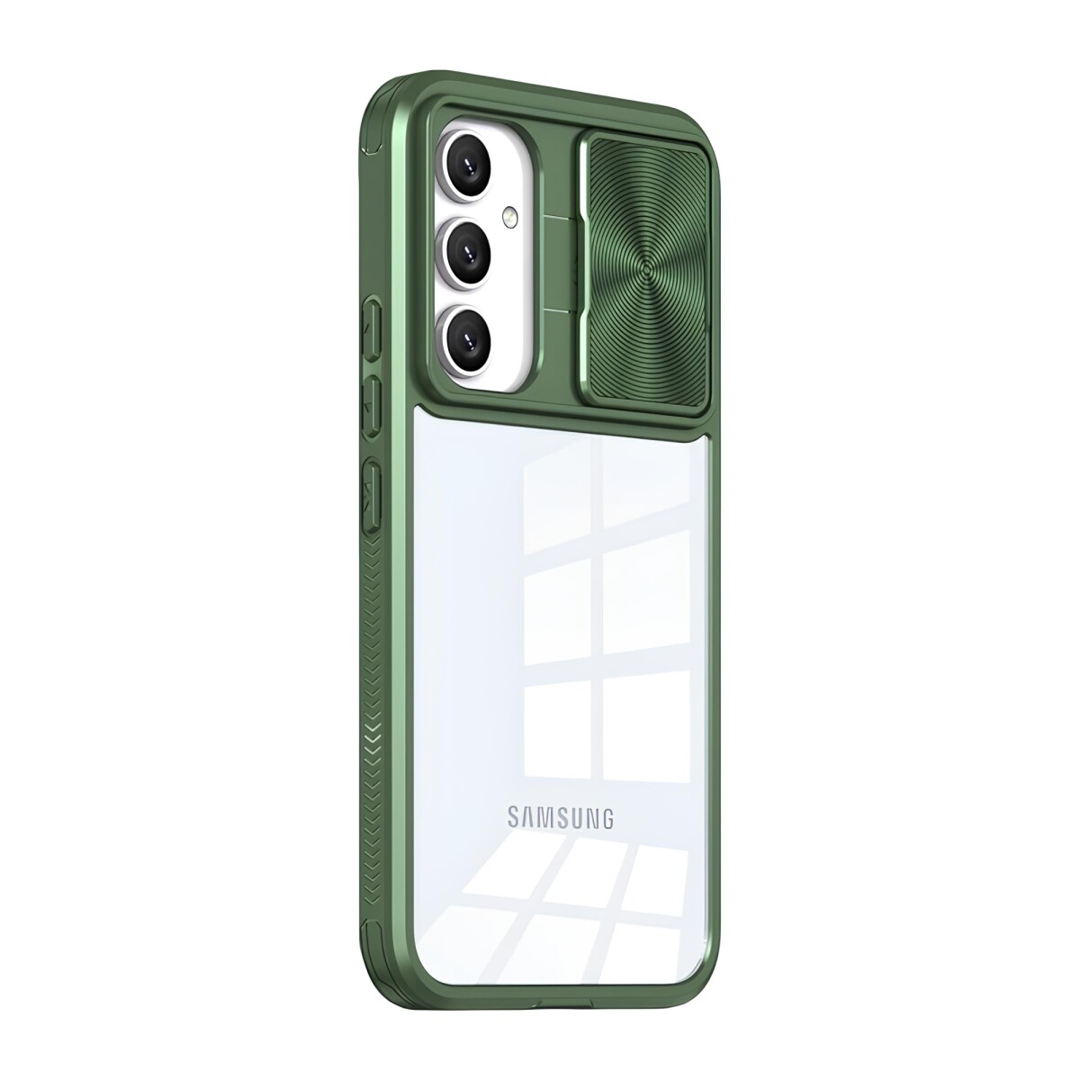 Protector Case con Protector de Cámara Slide para Samsung Galaxy A15 Green