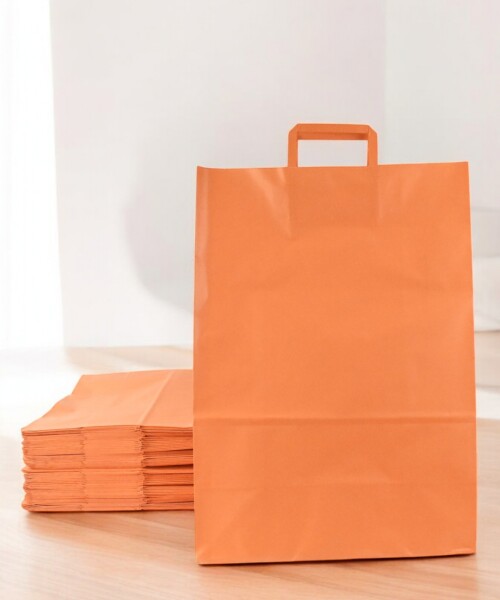 Pack x 50 - bolsa lisa 34x17x48 cm NARANJA