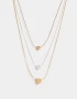 Collares Cortos Bañada en Oro Rosa Collar Multicadena Bañado En Oro Rosa - Dorado Oro Rosa