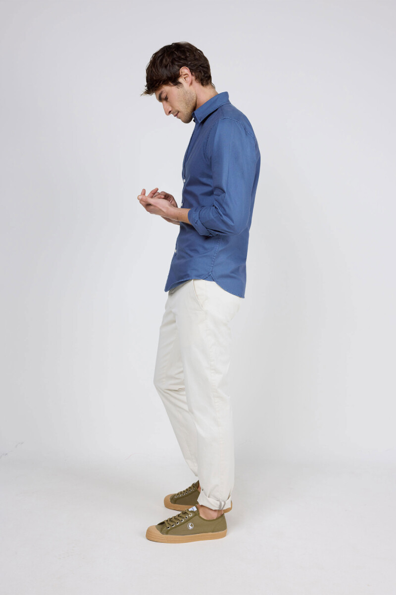 Camisa Garment Dyed Marino