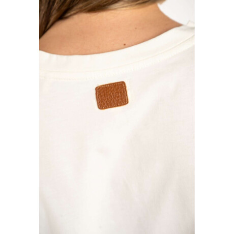 Remera Algodon Peinado Escote Lurex Nacar