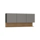 Modulo Aereo Para Cocina Tres Puertas De 150 cms. FREIJO Y GRIS