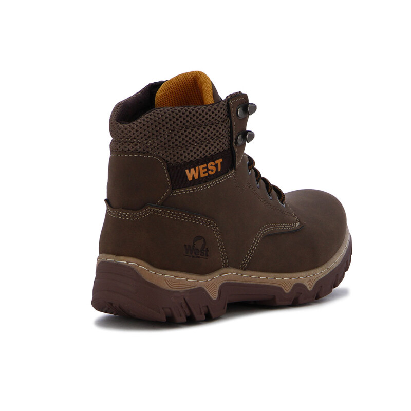 West Bota Gibraltar De Dama Acordonada - Marron Marron