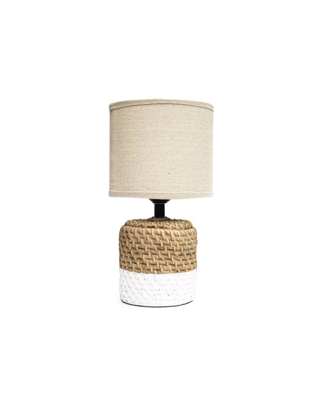 LAMPARA CEMENTO ENTRAMADO D15x27CM CAMEL/BLANCO LAMPARA CEMENTO ENTRAMADO D15x27CM CAMEL/BLANCO