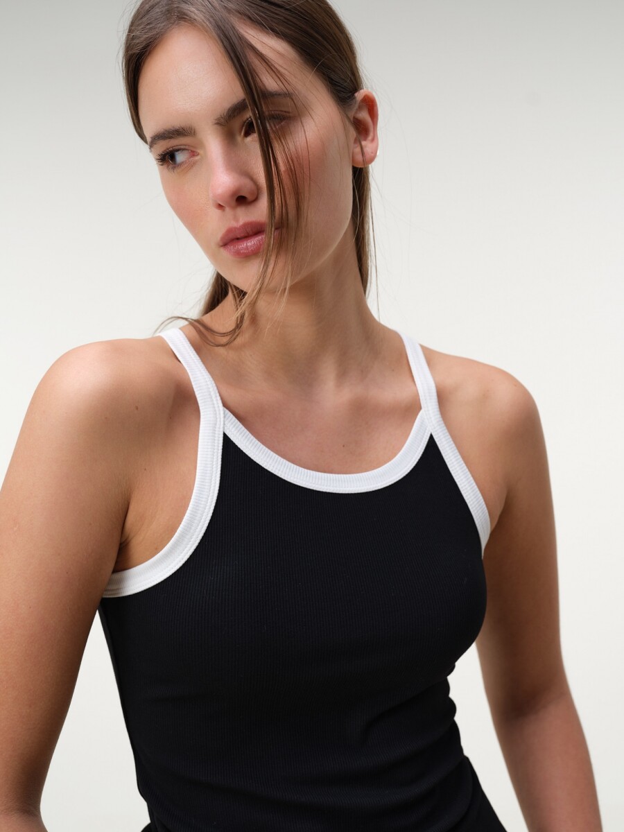 Musculosa Nadadora Rib - Negro 