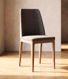 Silla de Comedor City Li­nea Manhattan Lino Gris/Natural