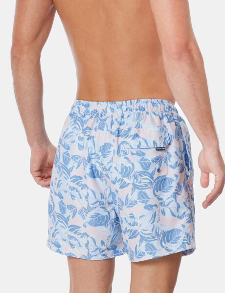 SHORT DE BAÑO ESTAMPADO Azul