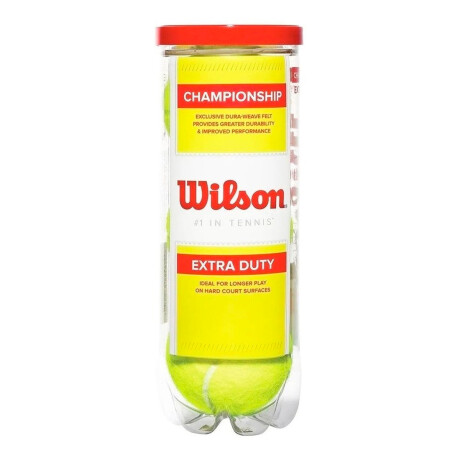 Tubo X3 Pelotas Wilson Regular Extra Duty Tennis Wilwrt100100