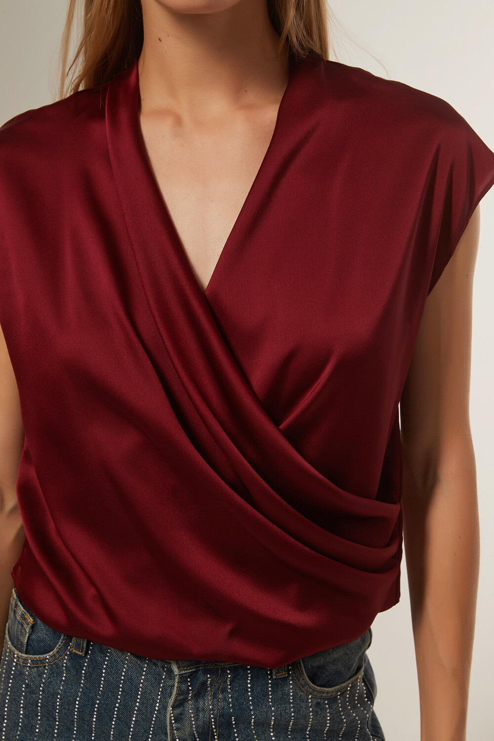 Blusa Lujane Bordeaux Oscuro