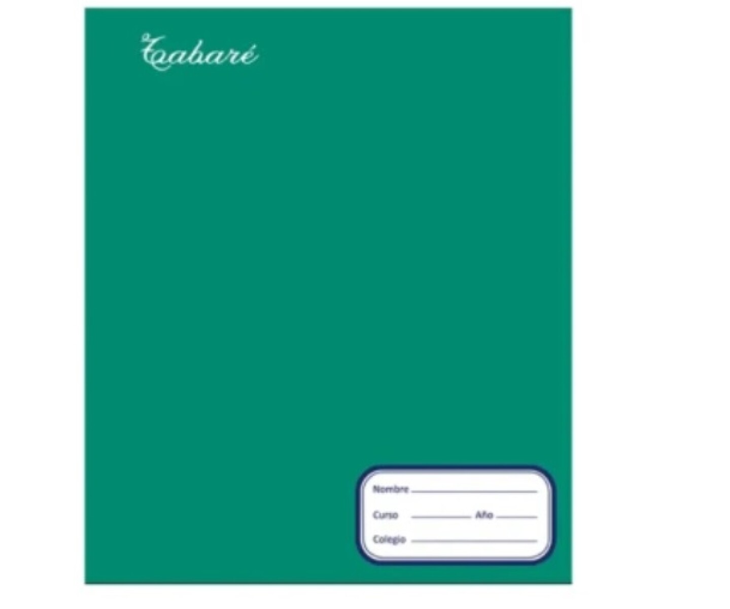Cuaderno Tabaré 96 Hojas -Verde X Unidad - VERDE 