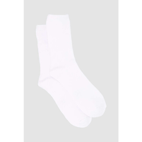 Pack x2 medias full terry Blanco