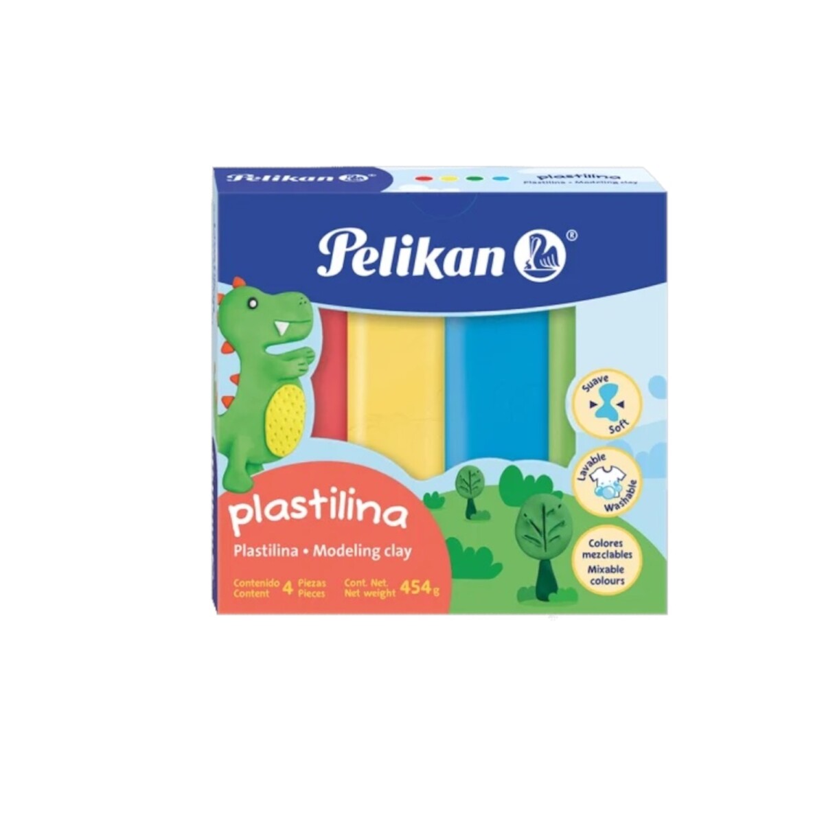 Plastilina Pelikan 4 colores - Colores 