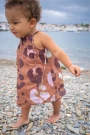 BABY LINEN AMELIE DRESS Caramelo