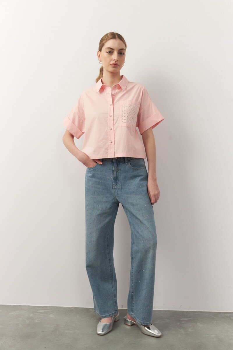 CAMISA RISSO Rosa Palido