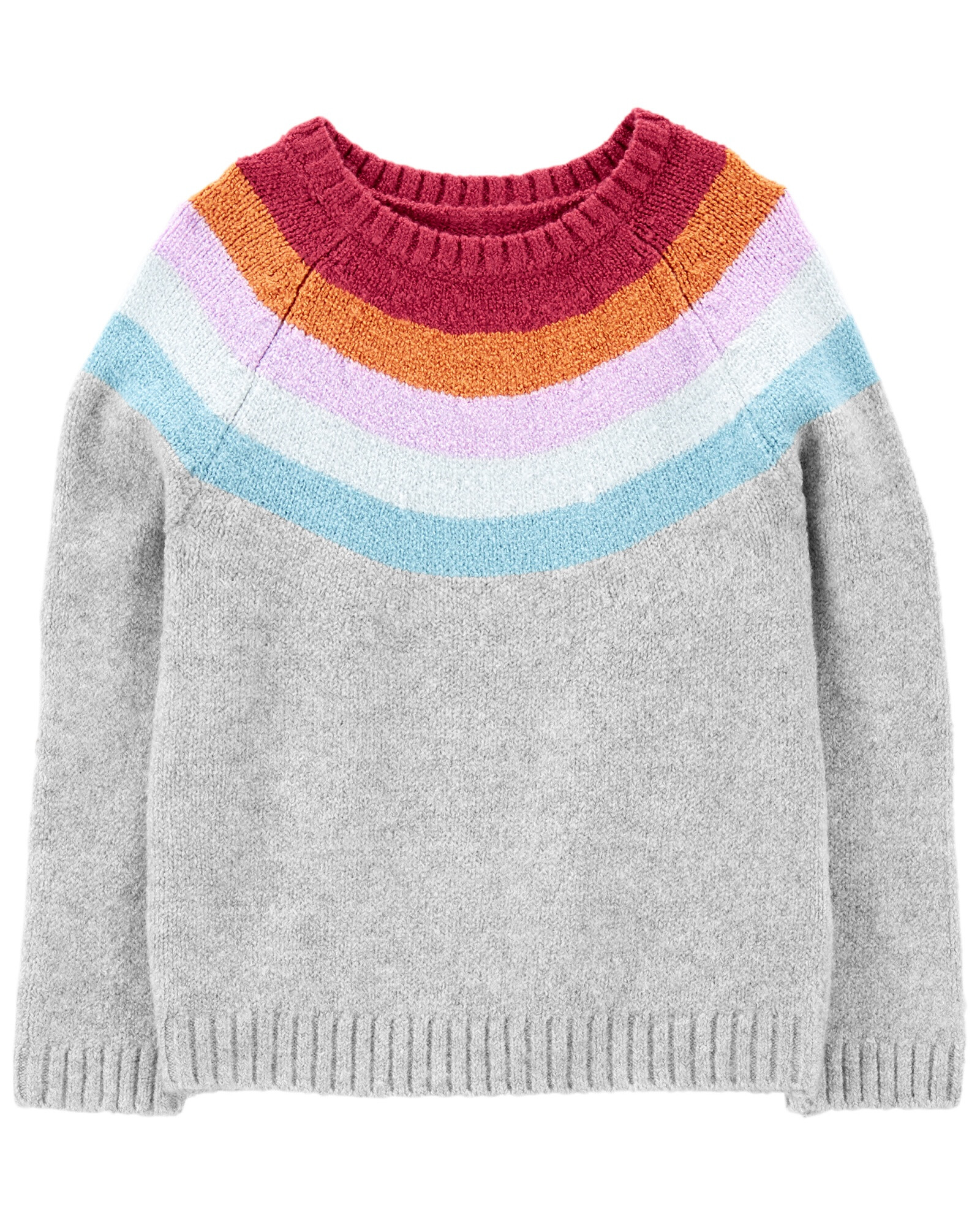 Buzo de punto diseño arcoíris Sin color