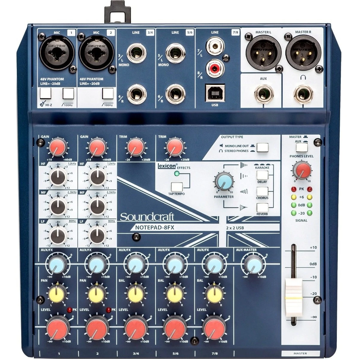 CONSOLA SOUNDCRAFT NOTEPAD 8 