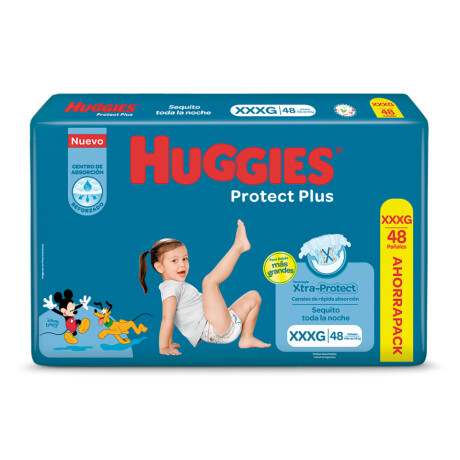 Pañales Huggies Protect Plus XXXG 48 Unidades Pañales Huggies Protect Plus XXXG 48 Unidades