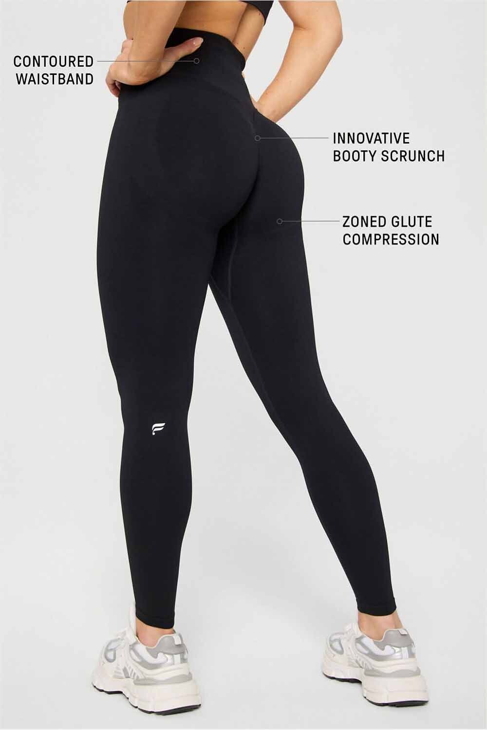 Legging Seamless Scrunch Mujer Black