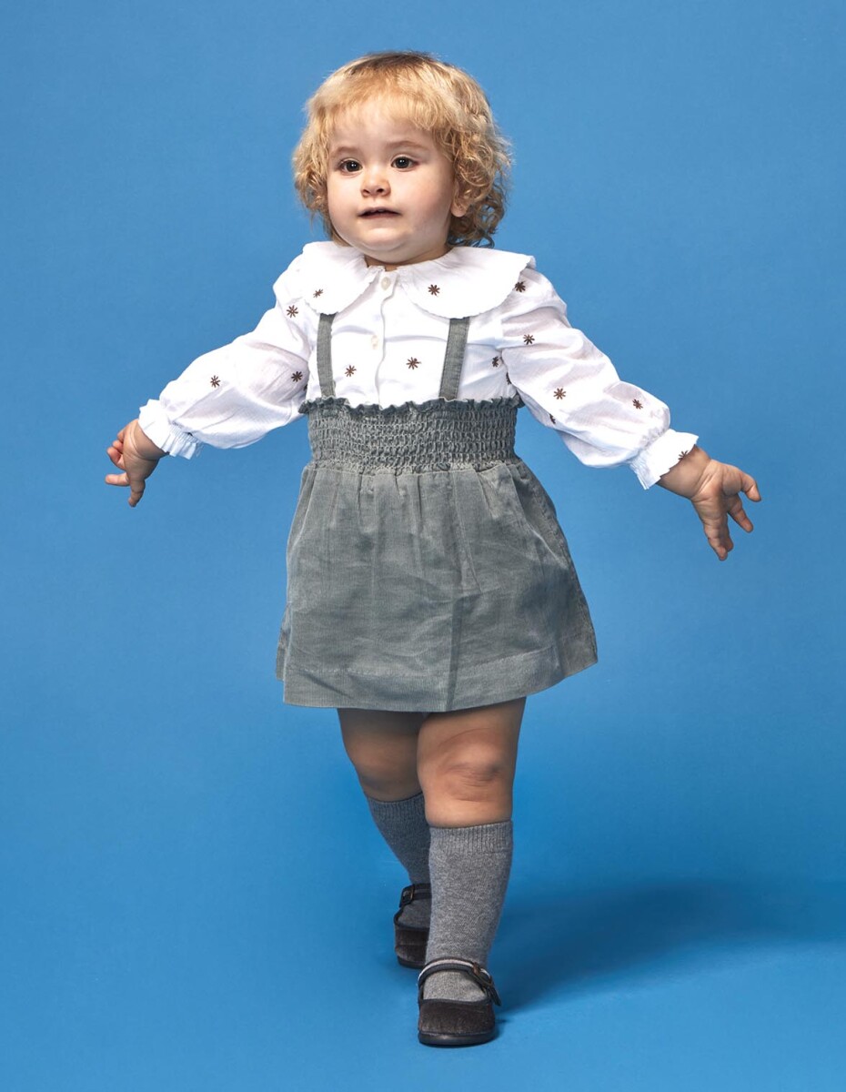 Blusa Flores - Blanco Optico 