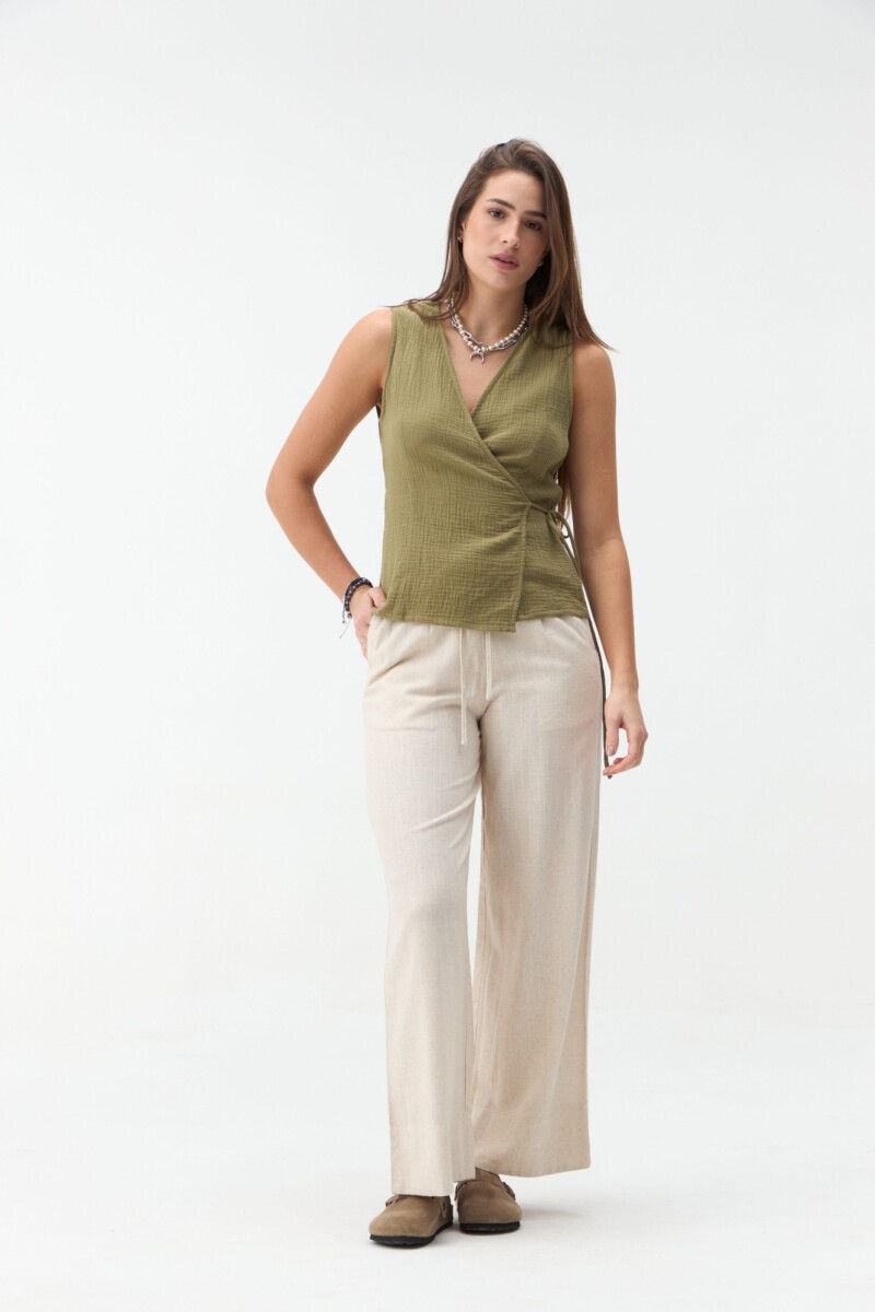 PANTALÓN GARDENIA - Beige 