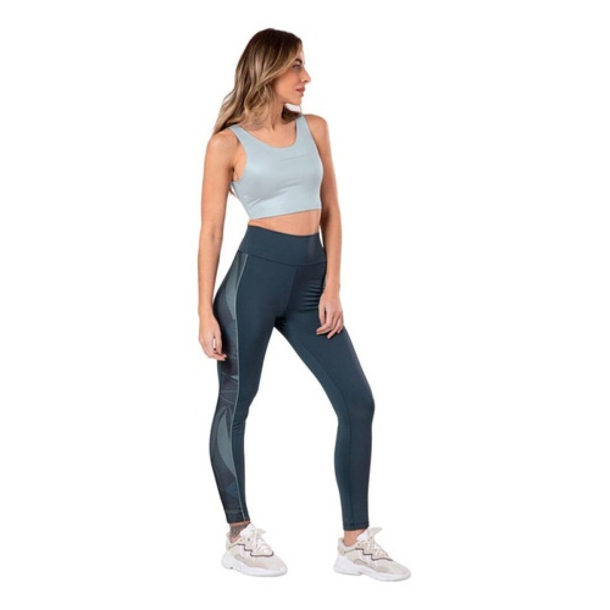 Calza legging deportiva para dama Graphene diseño Gris - G 