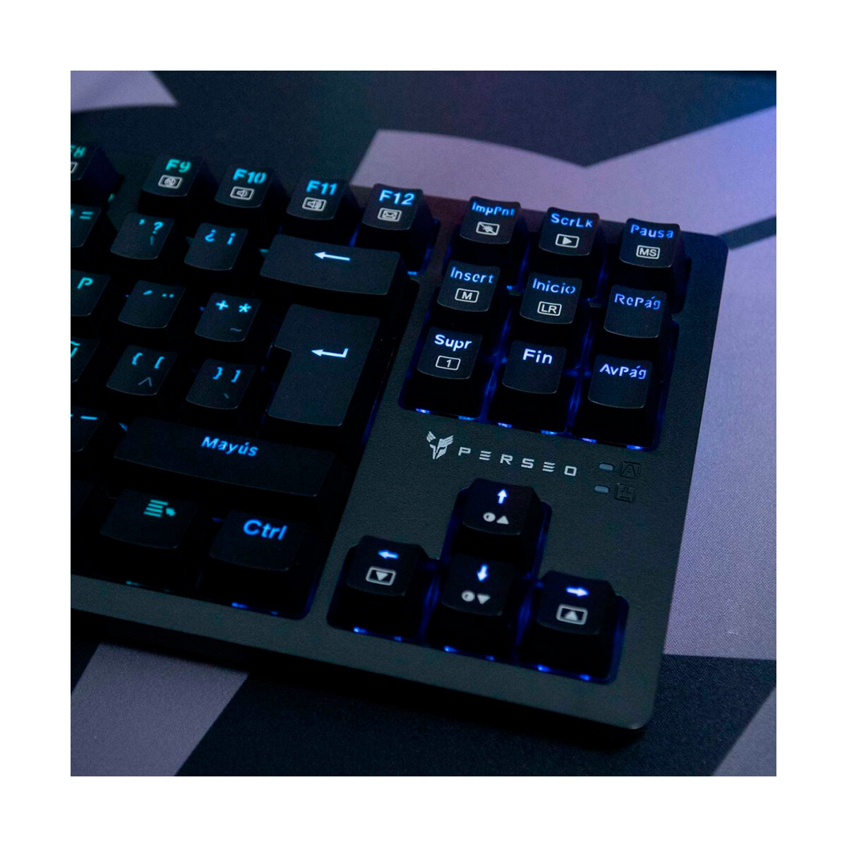 Teclado Gaming Mecanico Perseo Heleus RGB en español Black