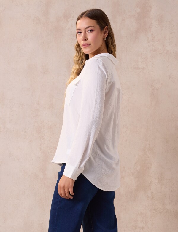 Camisa Bolsillos BLANCO