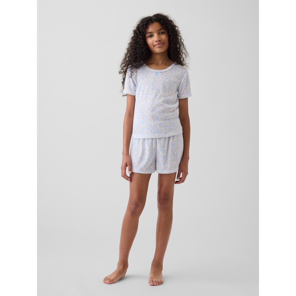 G MM POINTELLE TEE - NEW OFF WHITE FLORAL 