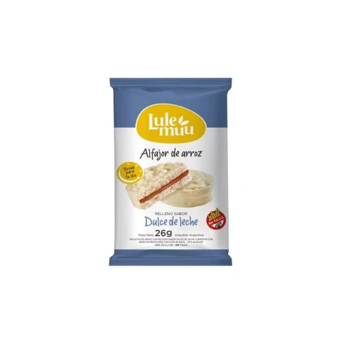 ALFAJOR LULEMUU CHOCOLATE BLANCO Y DULCE DE LECHE Alfajor Lulemuu Choco Blanco