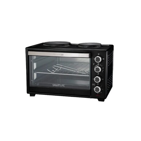 HORNO ELECTRICO SMARTLIFE 38 Lts. 2 DISCOS. COLR NEGRO HORNO ELECTRICO SMARTLIFE 38 Lts. 2 DISCOS. COLR NEGRO