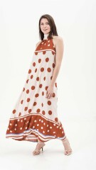 VESTIDO LUNI ESTAMPADO TERRACOTA-BLANCO