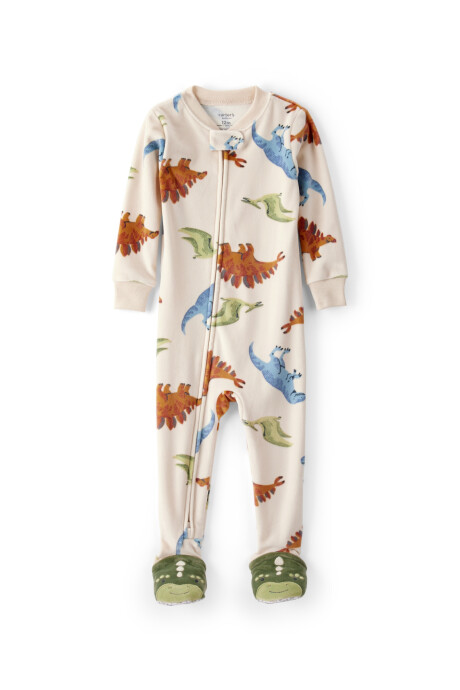 Pijama una pieza de micropolar, con pie, diseño dinos Pijama una pieza de micropolar, con pie, diseño dinos