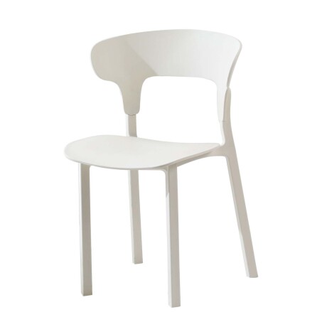 SILLA DE COMEDOR POLIPROPILENO BLANCO NÓRDICA
