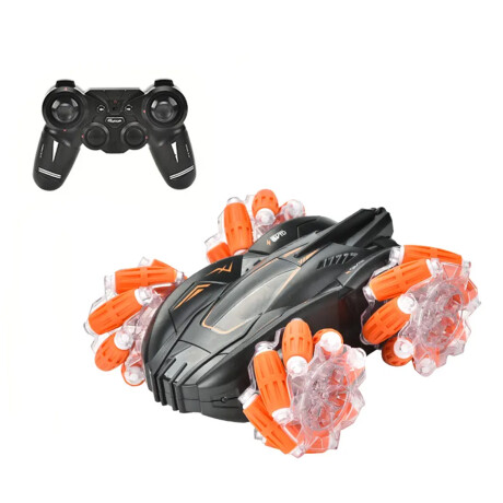 Auto Coche de acrobacia 360 Luces con Control Remoto Naranja