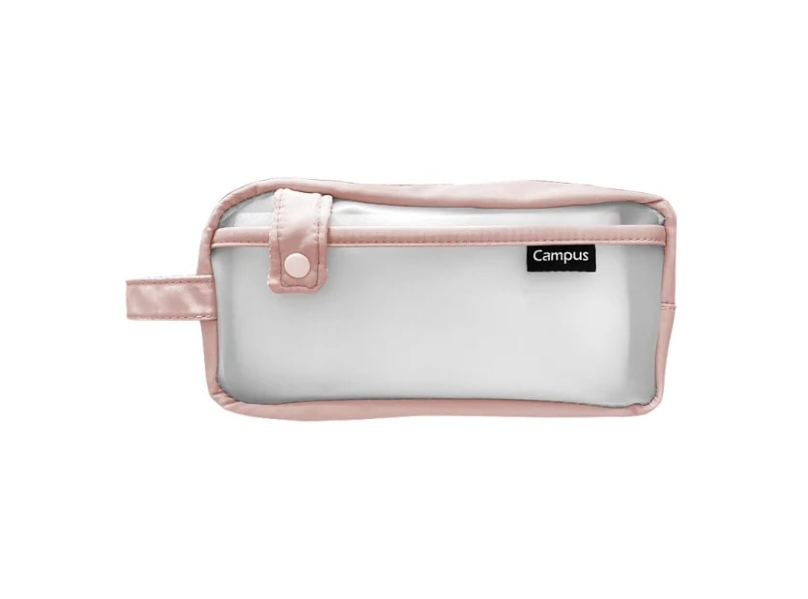 Cartuchera Campus Transparente - Rosada 